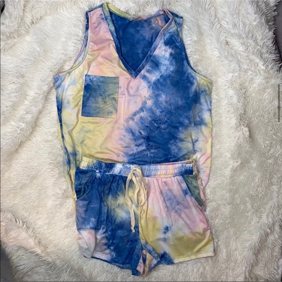 white birch Other - Tie Dye Loungewear/Pajama Matching Short Set NWOT